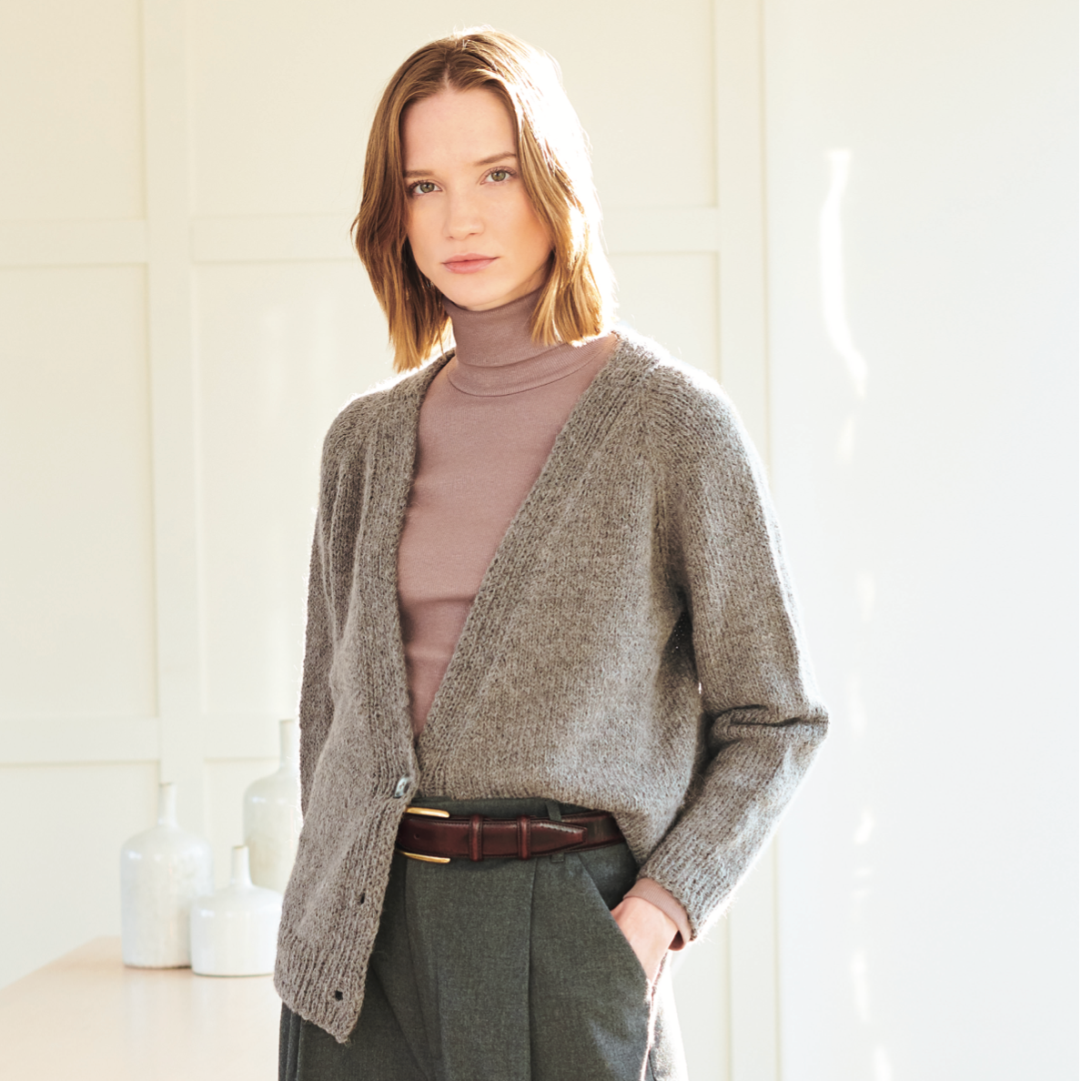 Rico Womens Jumper & Cardigan Pattern 1302 : Luxury Alpaca Superfine Aran