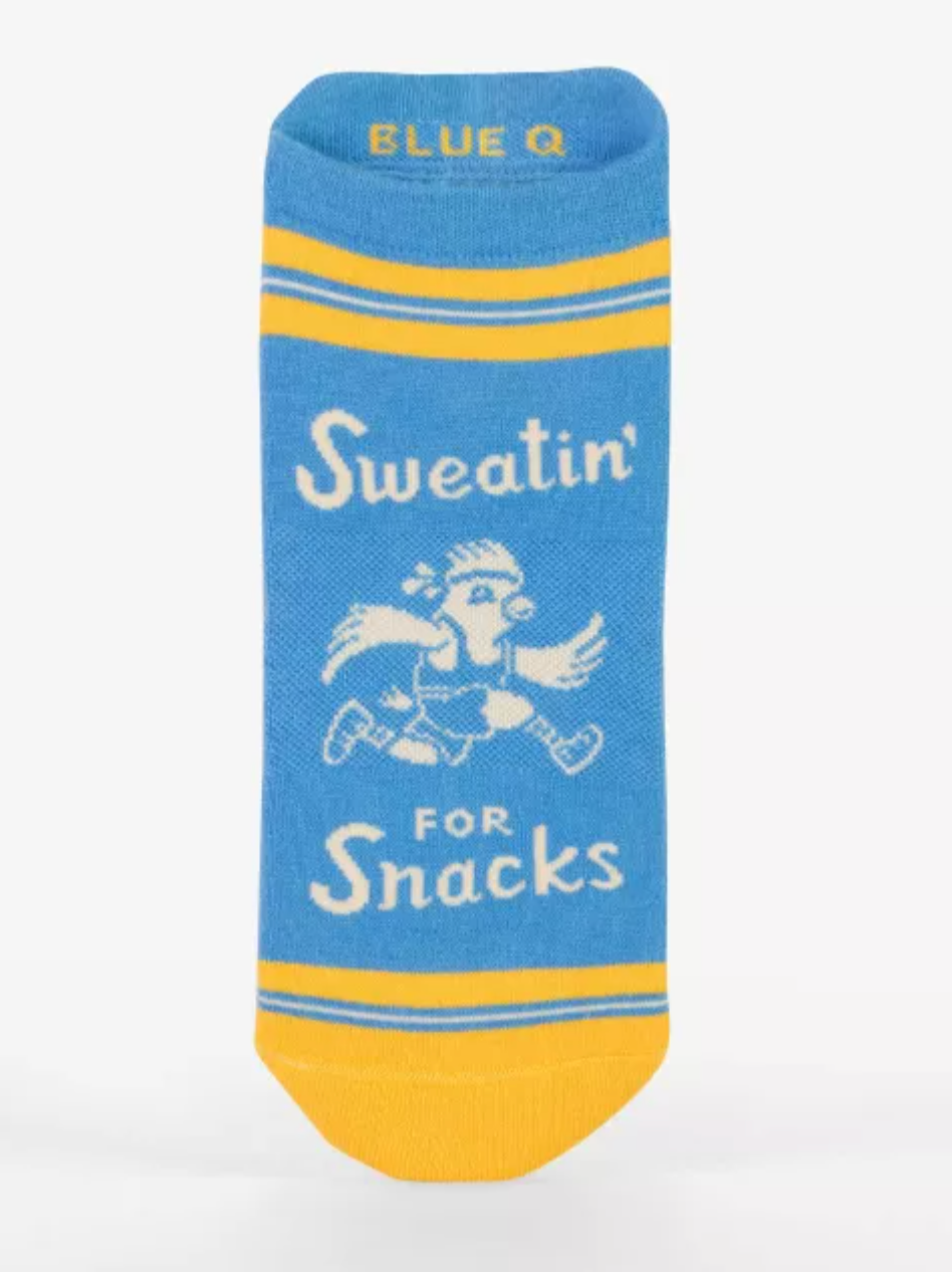 Sweatin' for Snacks Trainer Socks Womens S-M