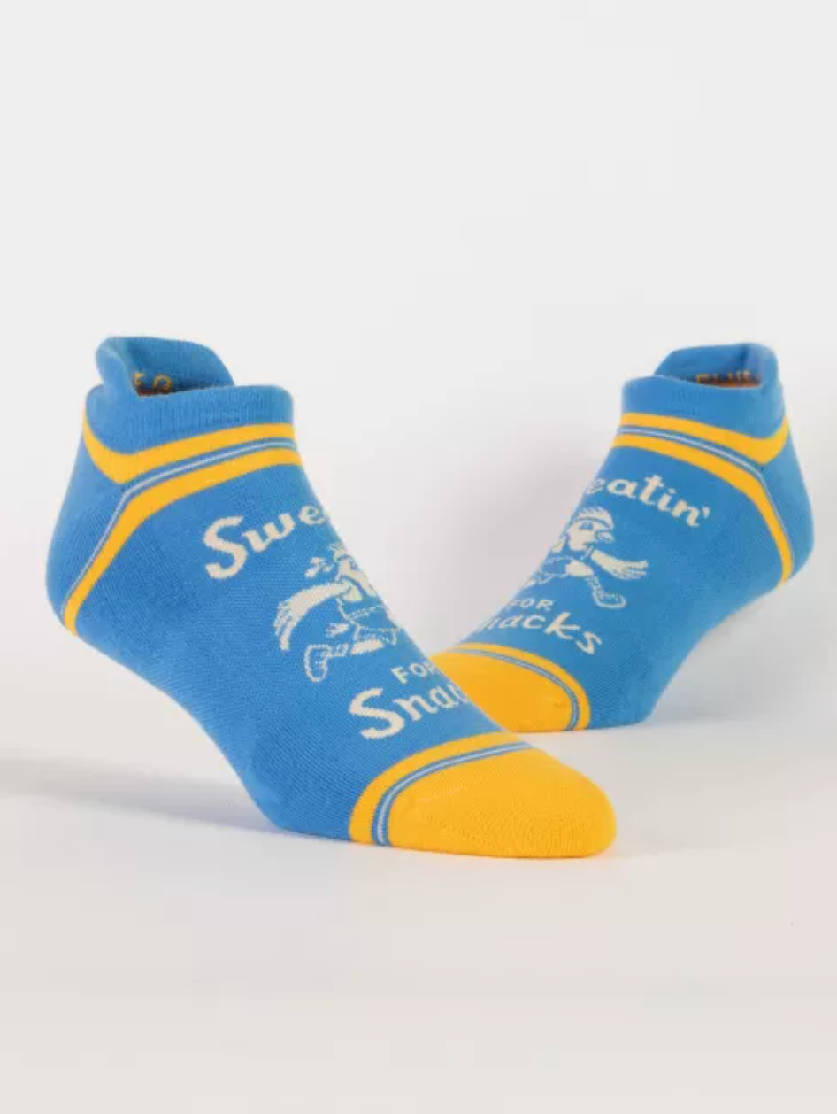 Sweatin' for Snacks Trainer Socks Womens S-M