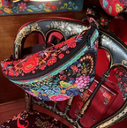 Velvet Bum Bag Sewing Kit : Malaga Black