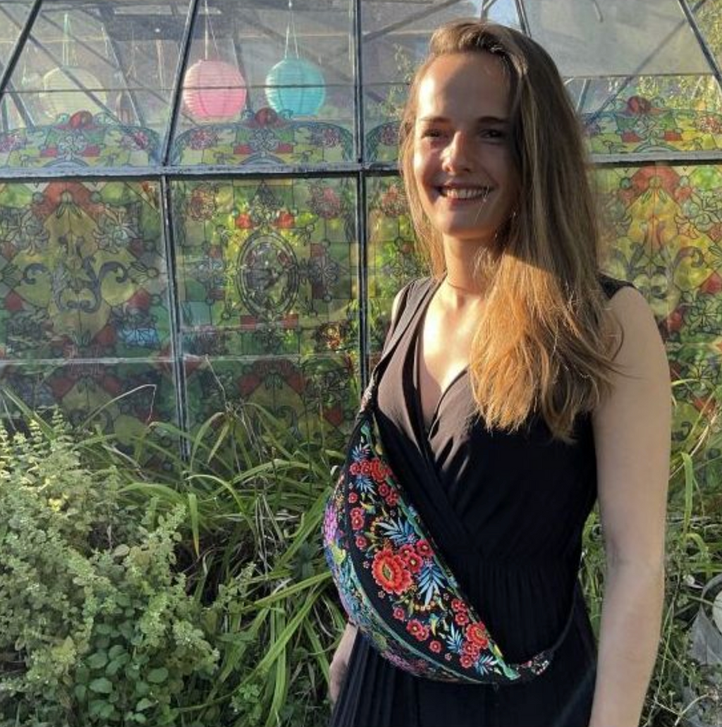 Velvet Bum Bag Sewing Kit : Malaga Black