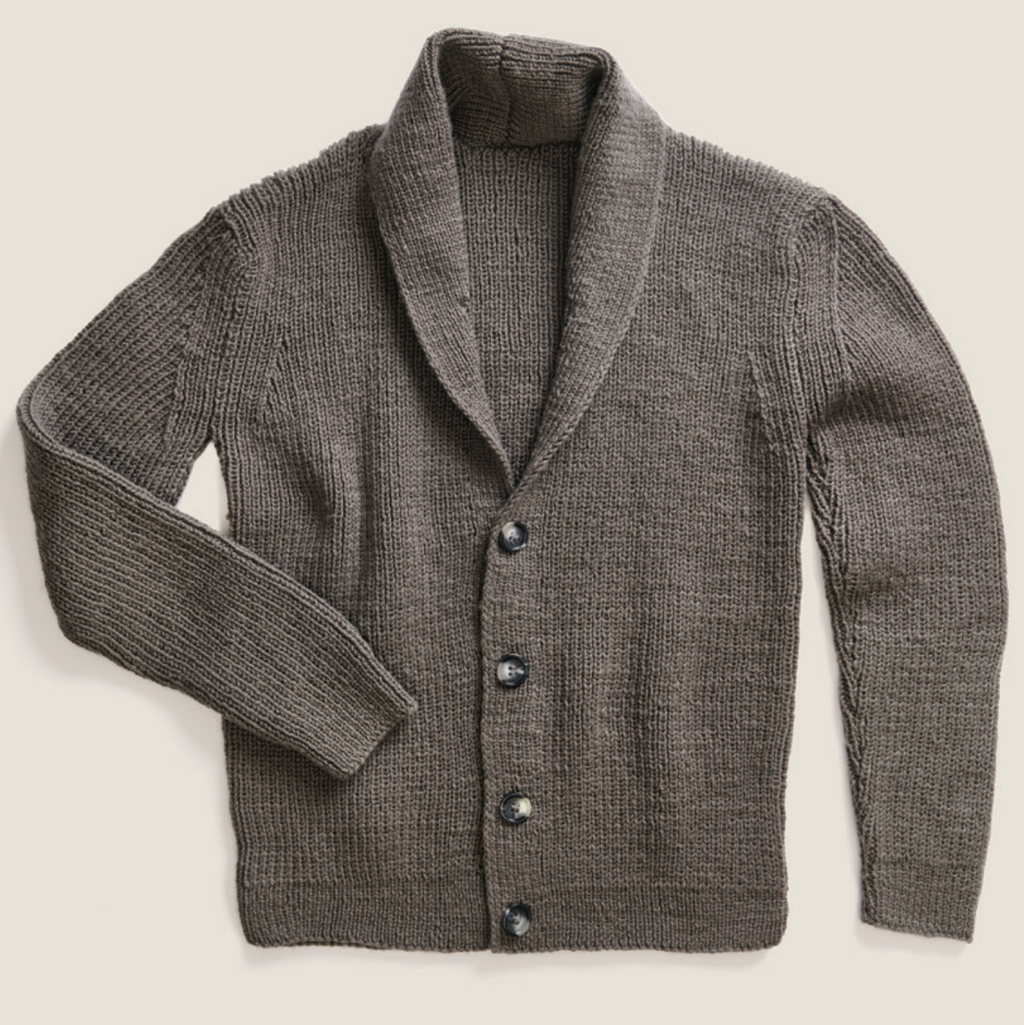 Rico Mens Cardigan & Hat 1149 Soft Merino Aran