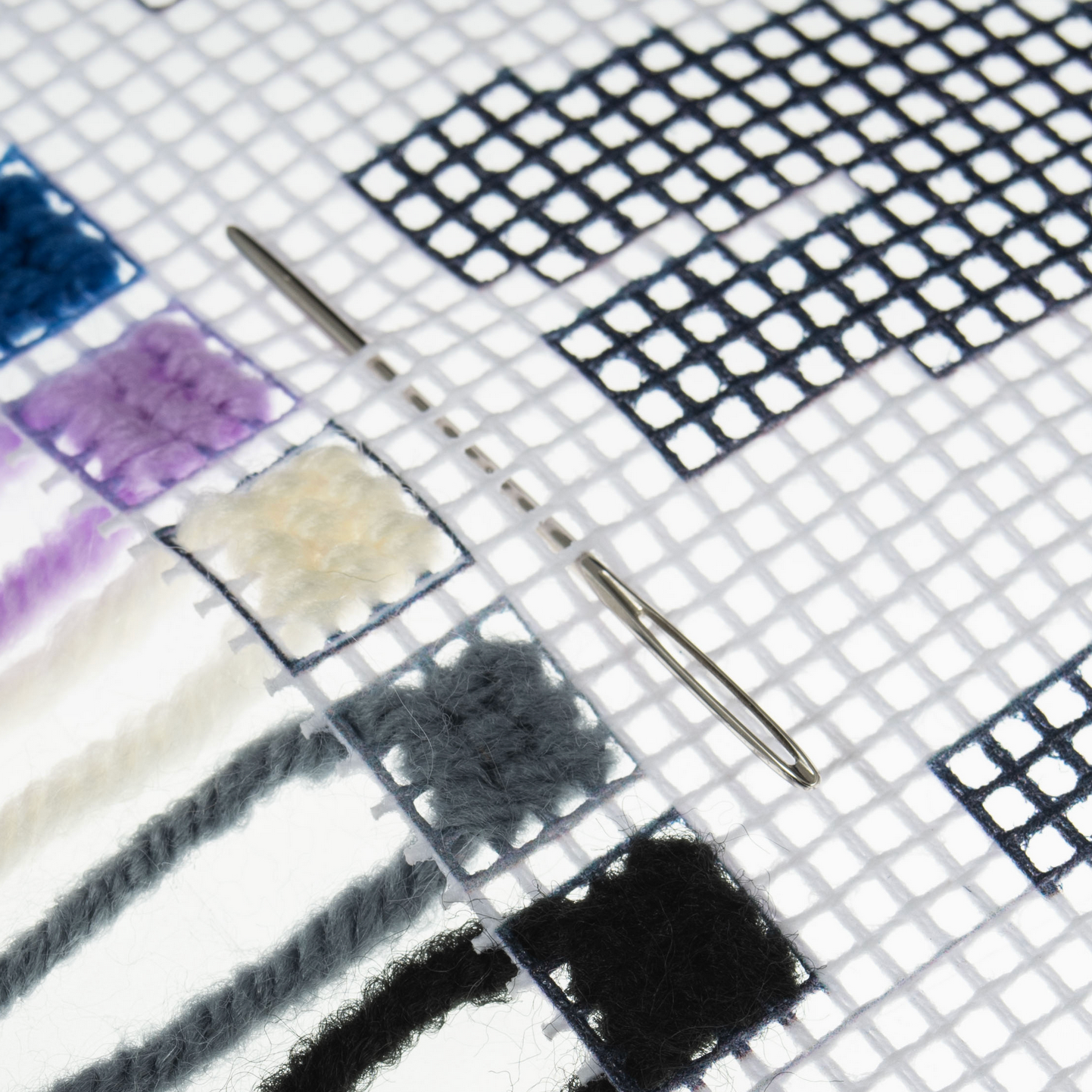 Half Cross Stitch / Tapestry Kit : Cushion : Zebra