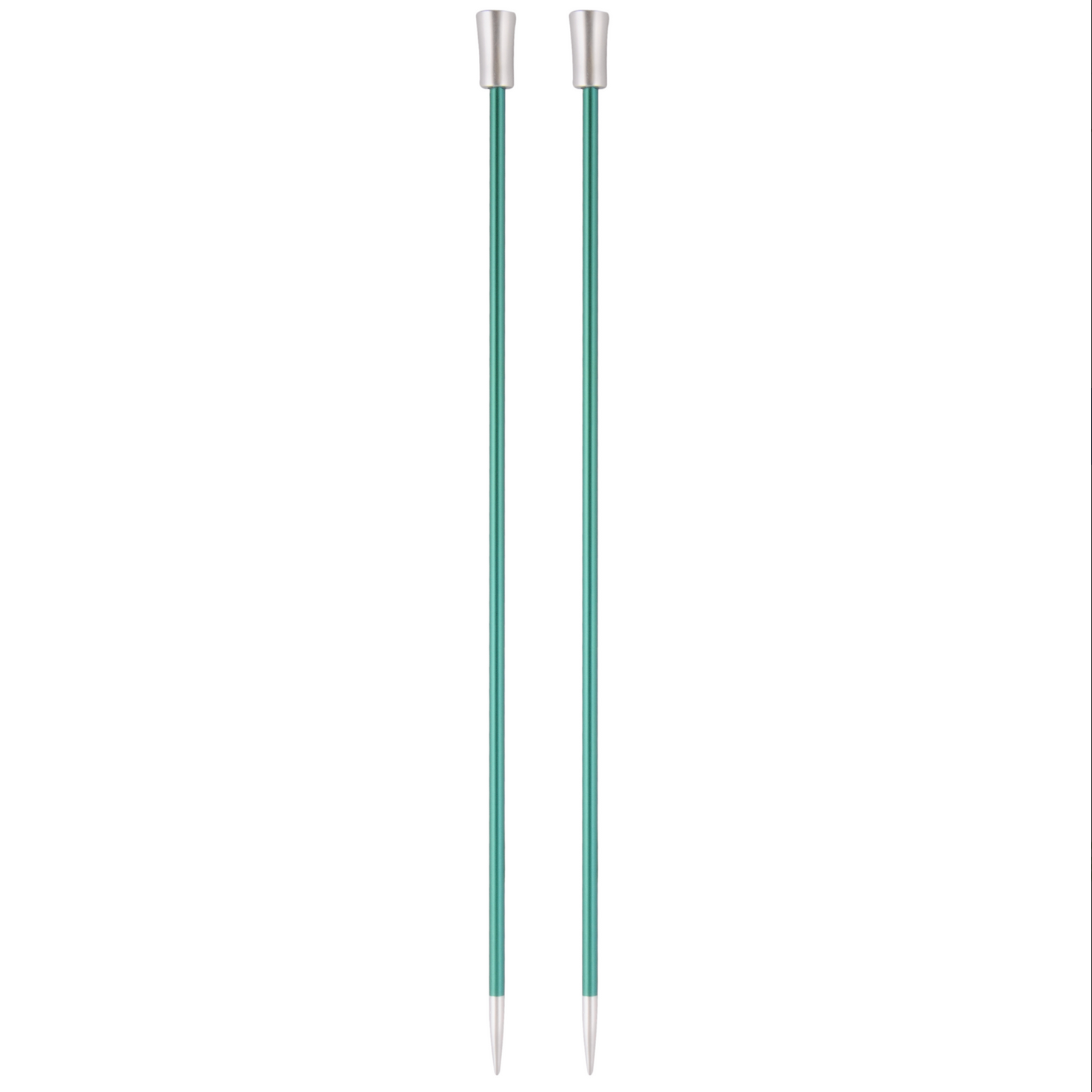 Knitting needles ALUM  3.25mm x 25cm : ZING green