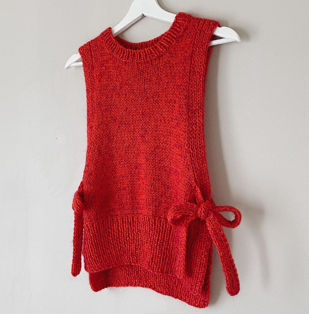Cosmic Autumn Rebellion : Tie Side Vest : Knitting Pack & Pattern