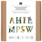 Floral Alphabet Stitch Kit