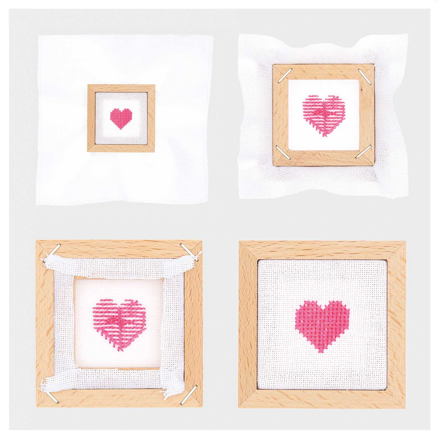 Decorative Embroidery Frame : Square 14.5 x 14.5cm