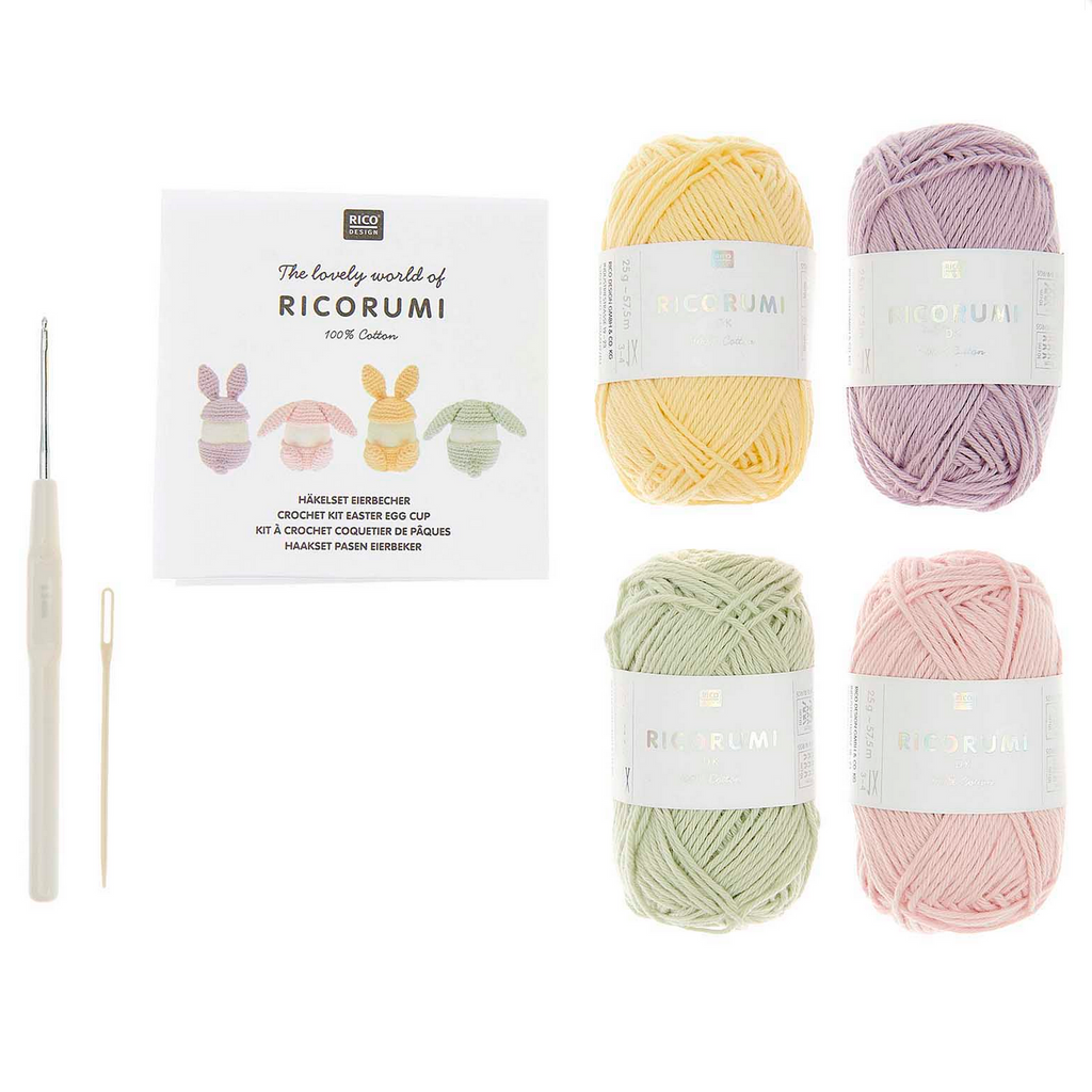 Ricorumi Crochet Kit : Easter Egg Cups