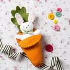 Bunny in Carrot Bed Felt Craft Mini Kit