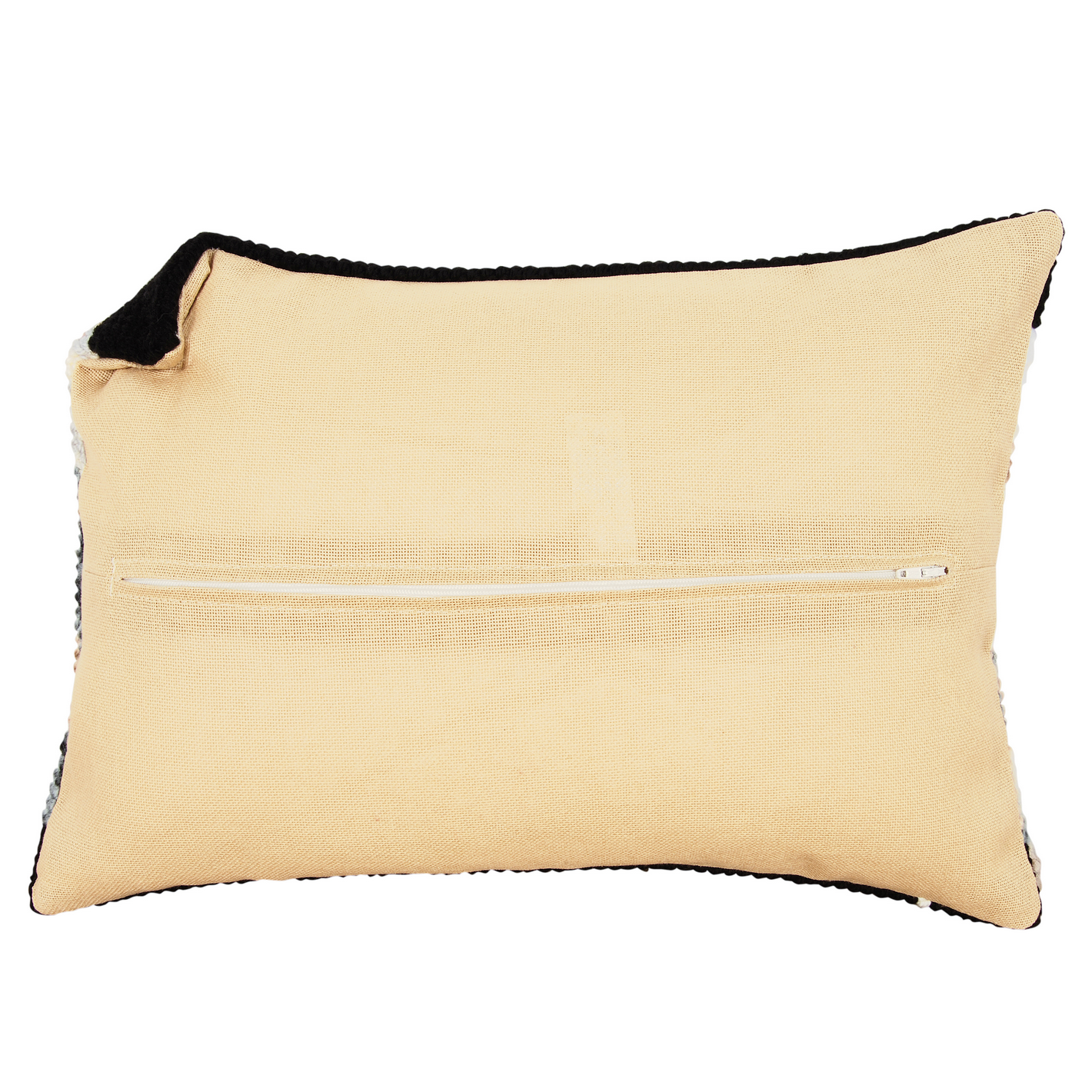 Cushion Back with Zipper: Ecru: 45 x 35cm