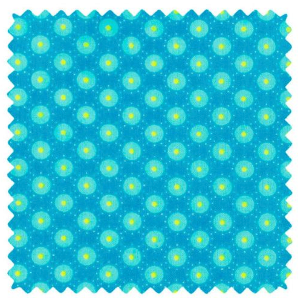 Petit Pan Fat Quarter : Bubble Bleu Aruba 861