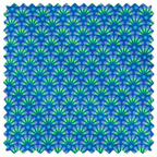 Petit Pan Fat Quarter : Zazen Outremer 883