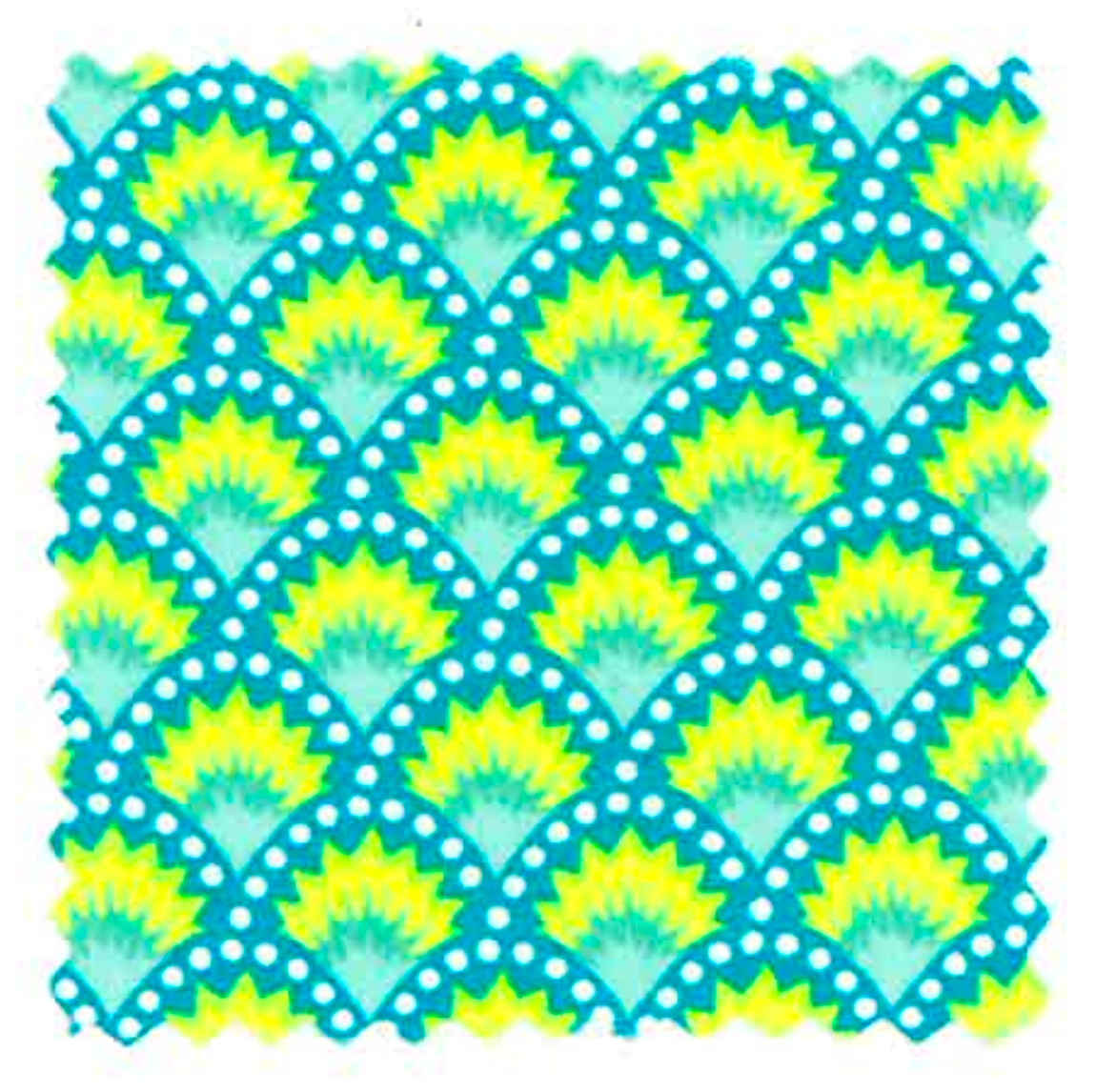 Petit Pan Fat Quarter : Wasabi Bleu Aruba 859