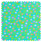 Petit Pan Fat Quarter : Peace & Love Azur 503