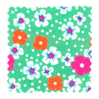 Petit Pan Fat Quarter : Fleurs del Iles Vert D'Eau 253