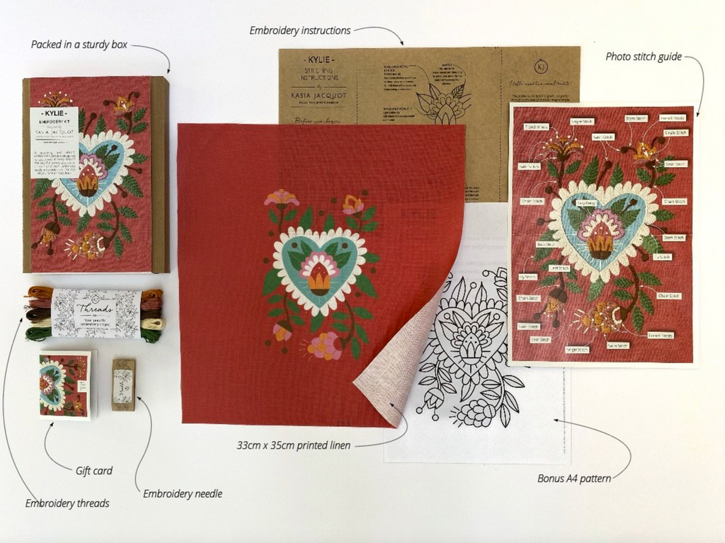Kasia Jacquot Embroidery Kit : Kylie