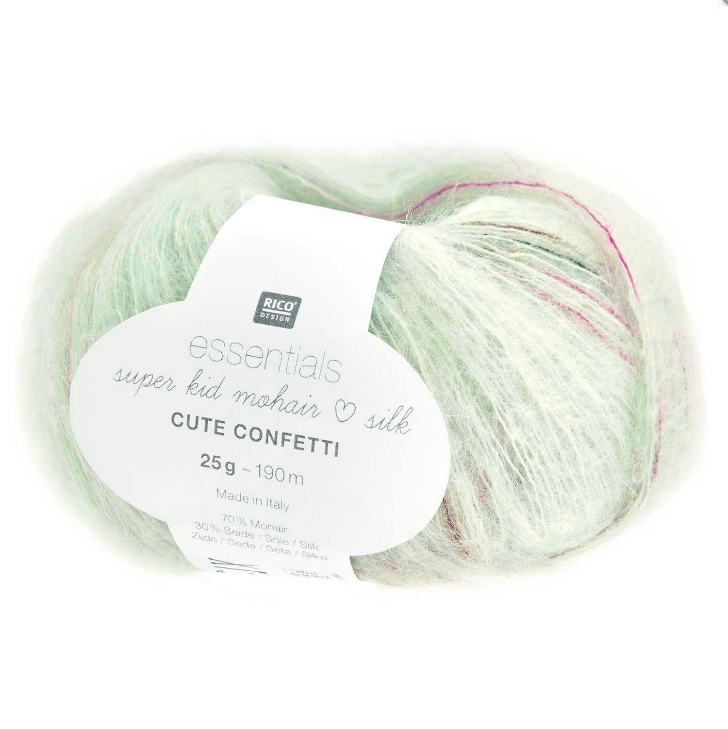 Rico Super Kid Mohair Loves Silk : Cute Confetti 004
