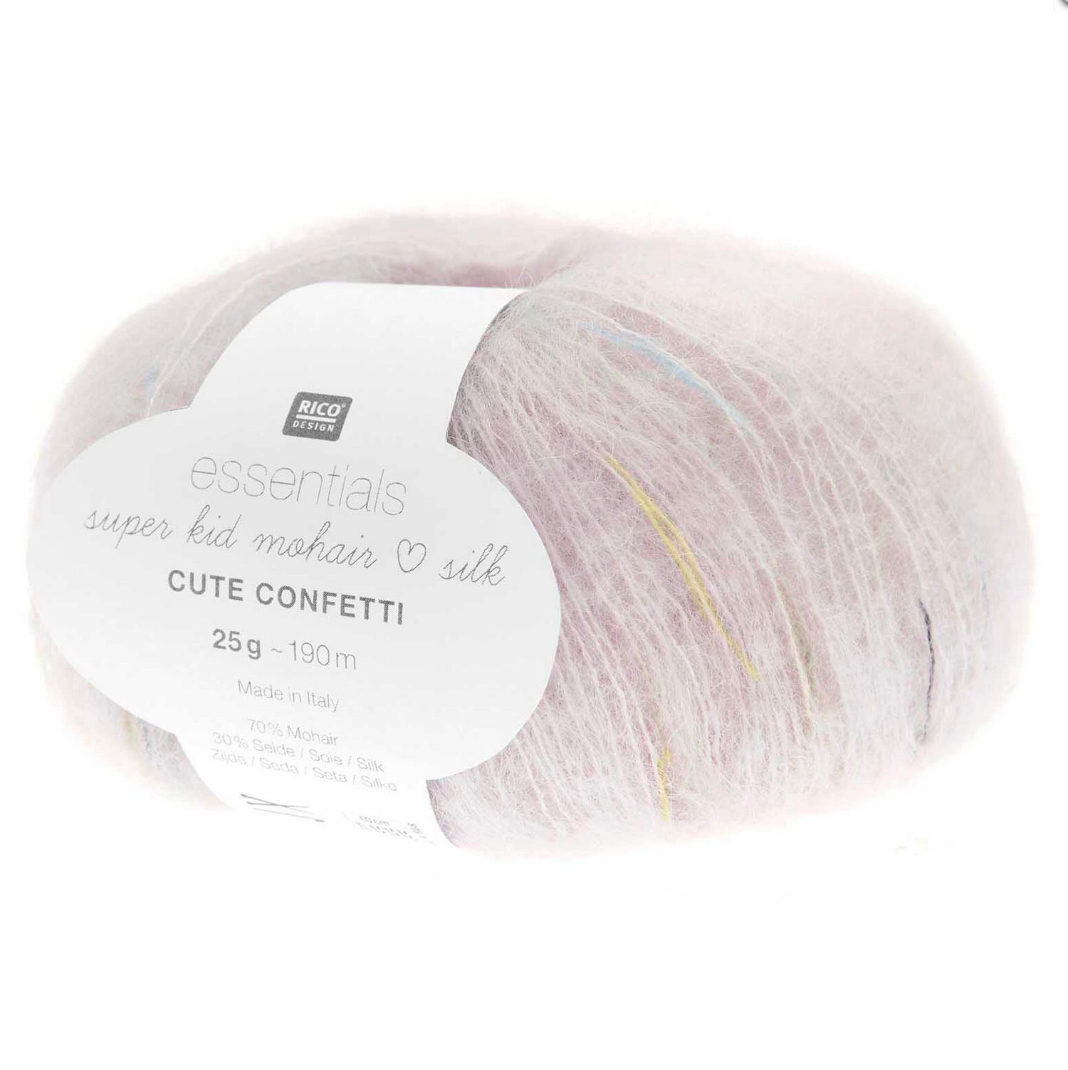 Rico Super Kid Mohair Loves Silk : Cute Confetti 003