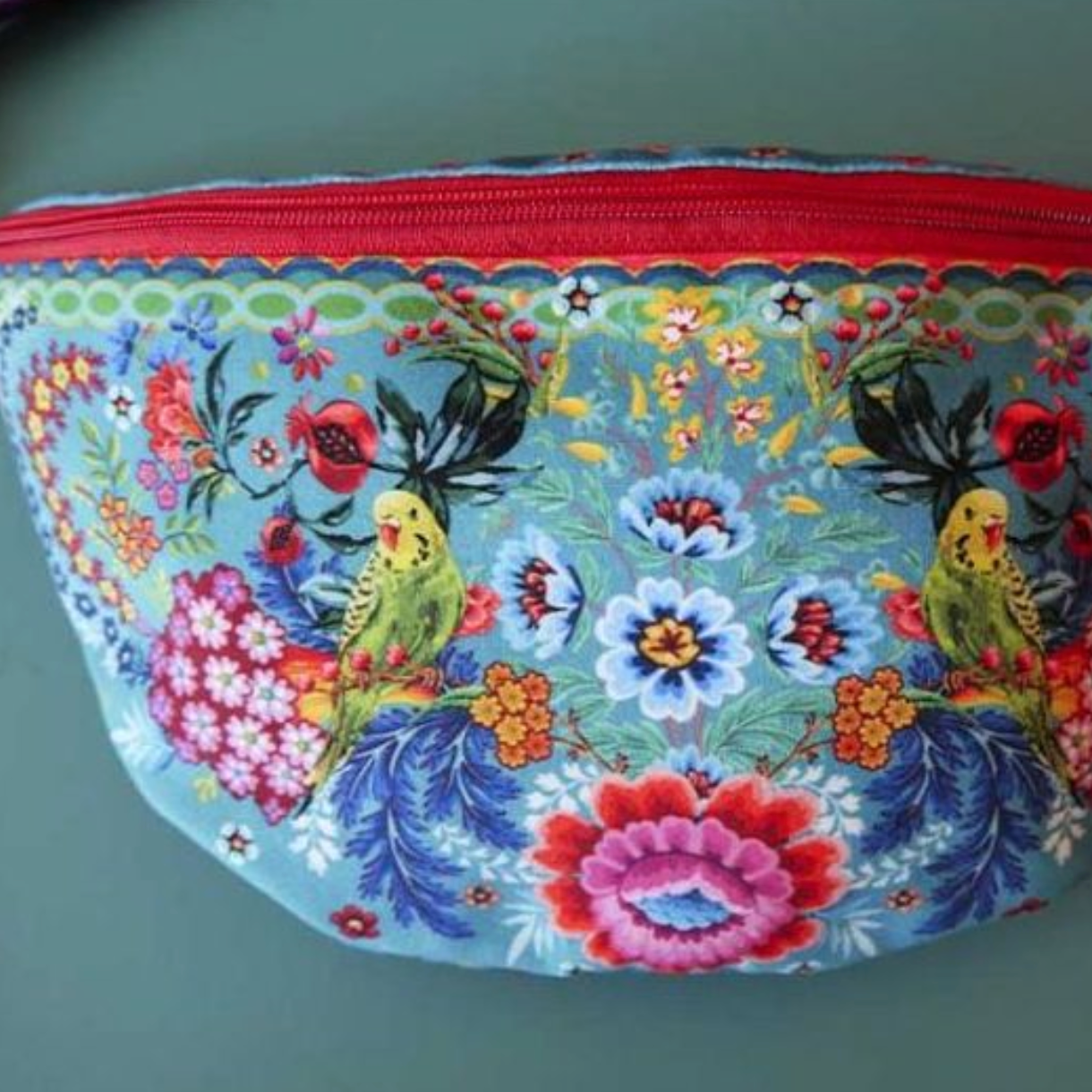 Velvet Bum Bag Sewing Kit : Malaga Blue