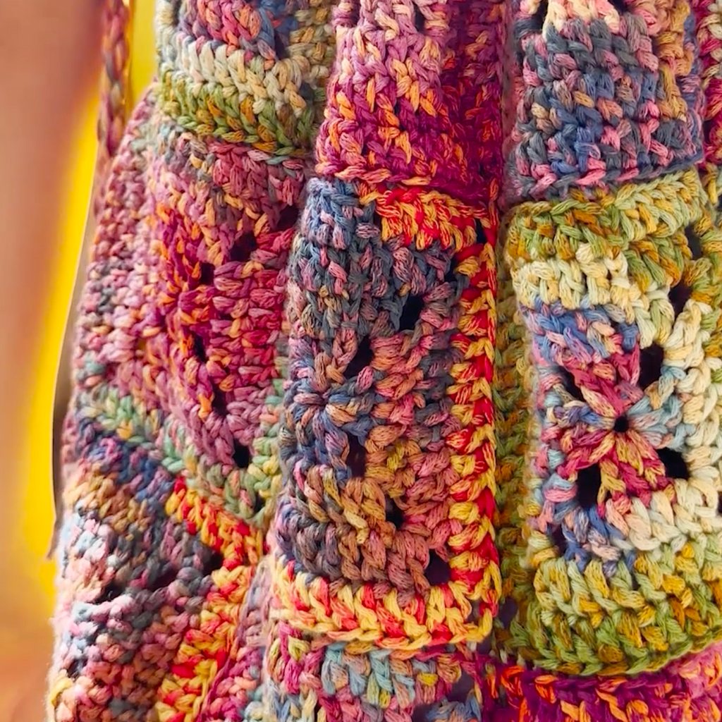 Confetti Party : Bag Crochet Pattern using ARTSY Yarn by Wool Addicts