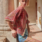 Colorsplash : Cardigan / Jacket Crochet Pattern using ARTSY Yarn by Wool Addicts