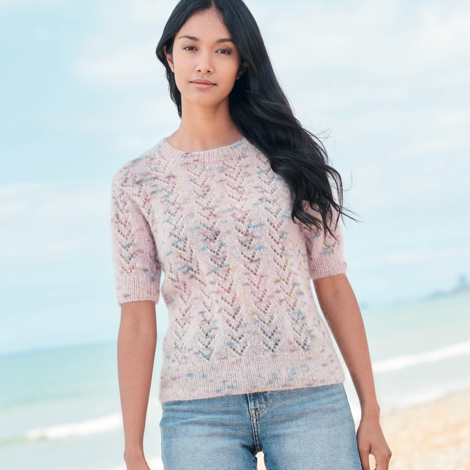 Super Kid Mohair Loves Silk Cute Confetti Pattern 1352 Sweater