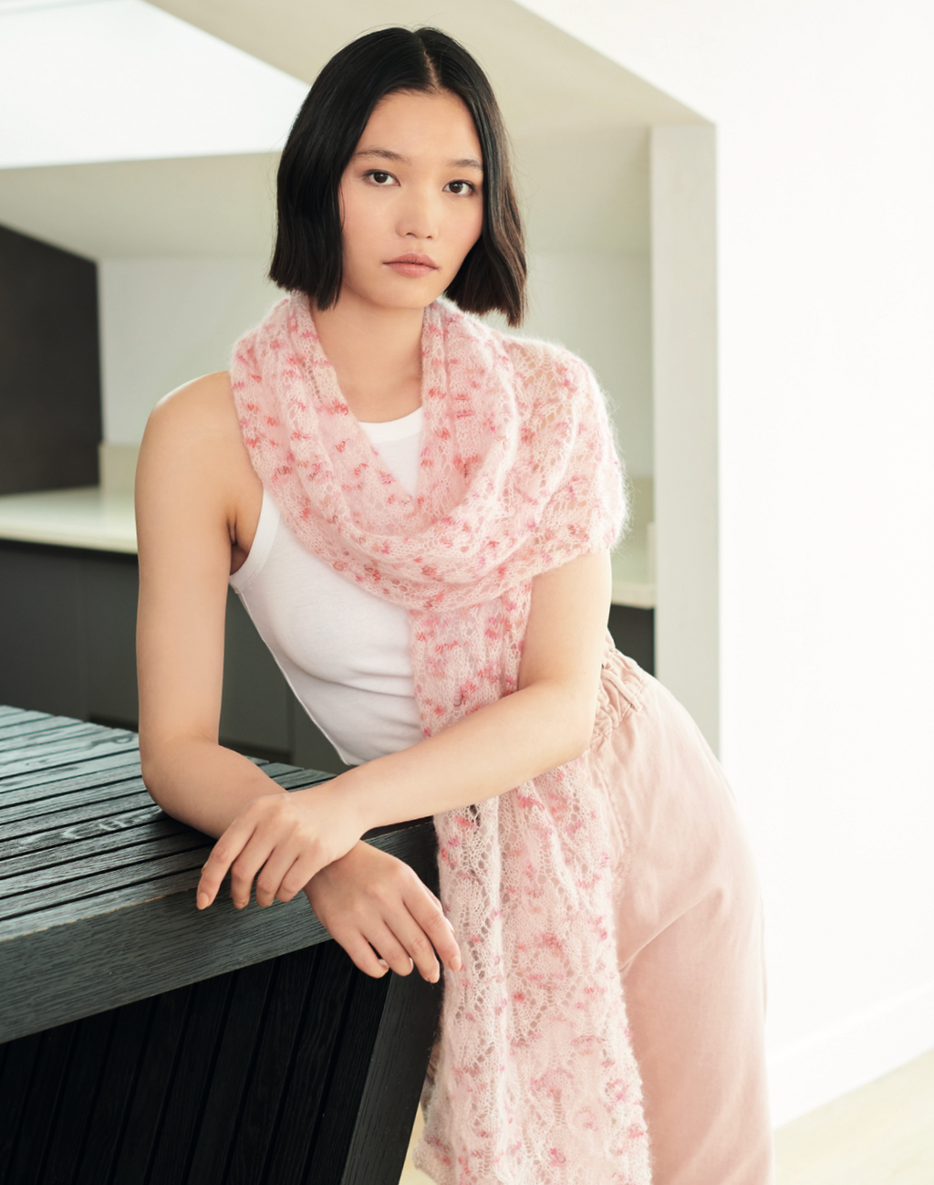 Super Kid Mohair Loves Silk Cute Confetti Pattern : 1350 Shawls