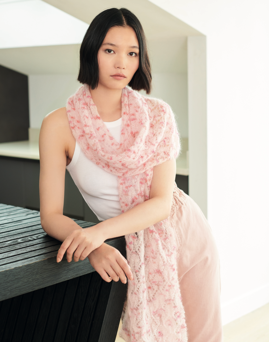 Super Kid Mohair Loves Silk Cute Confetti Pattern : 1350 Shawls