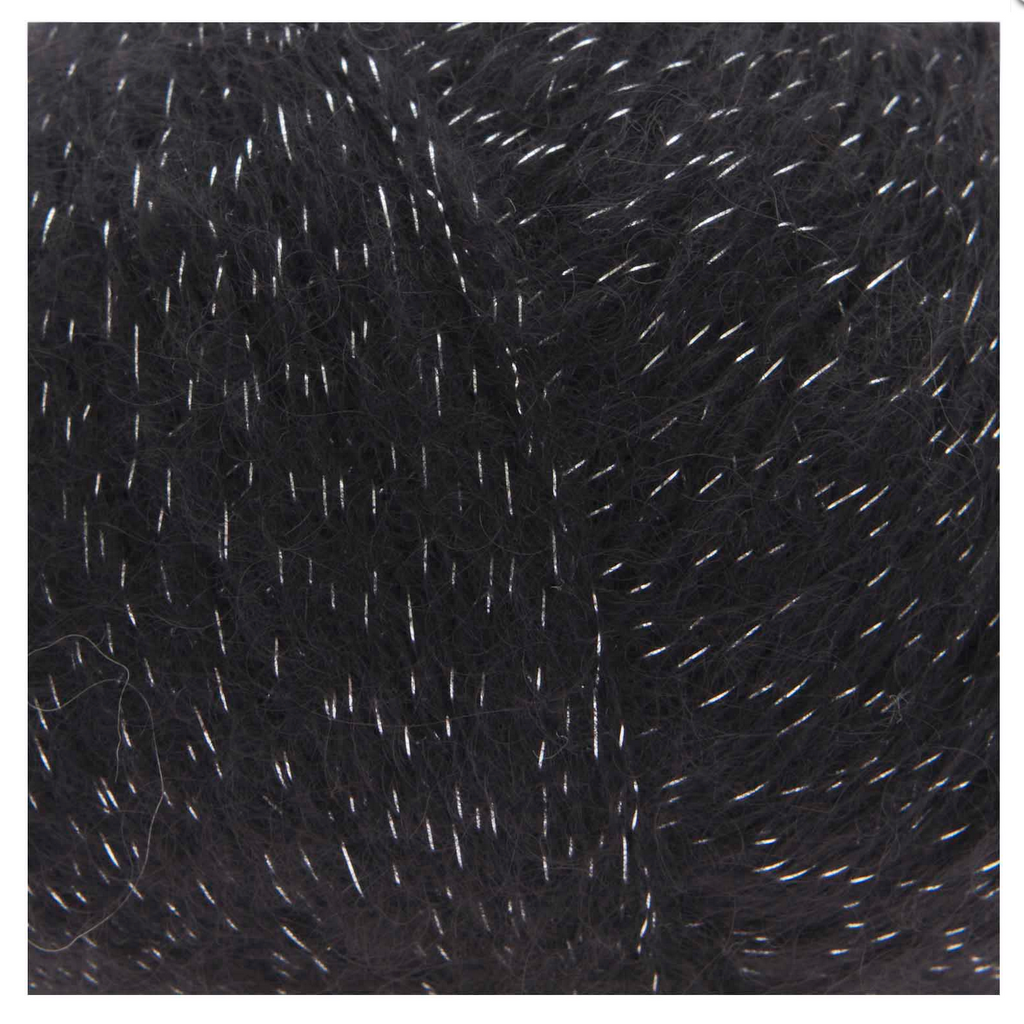 Rico Super Kid Mohair Loves Silk : Glamorous Glitter 006 Black