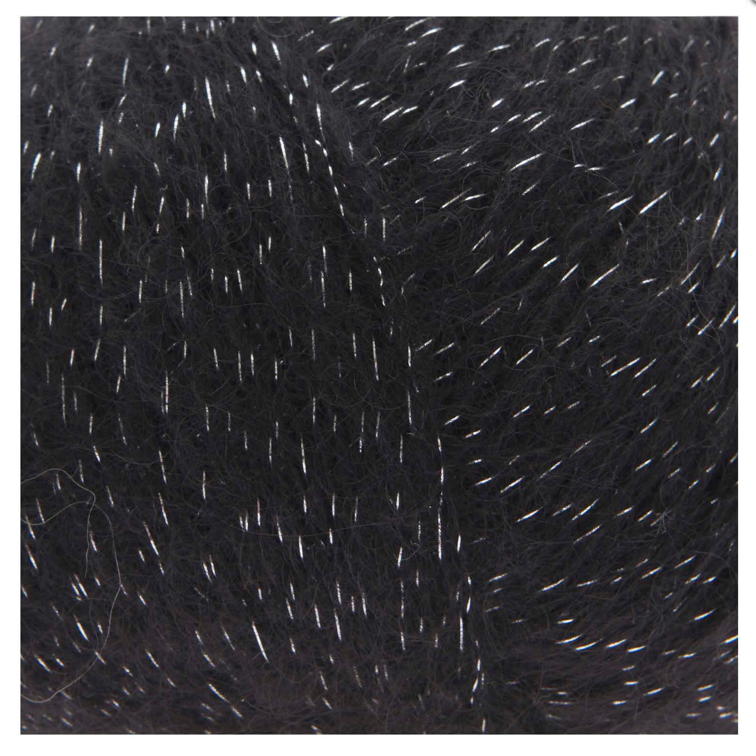 Rico Super Kid Mohair Loves Silk : Glamorous Glitter 006 Black