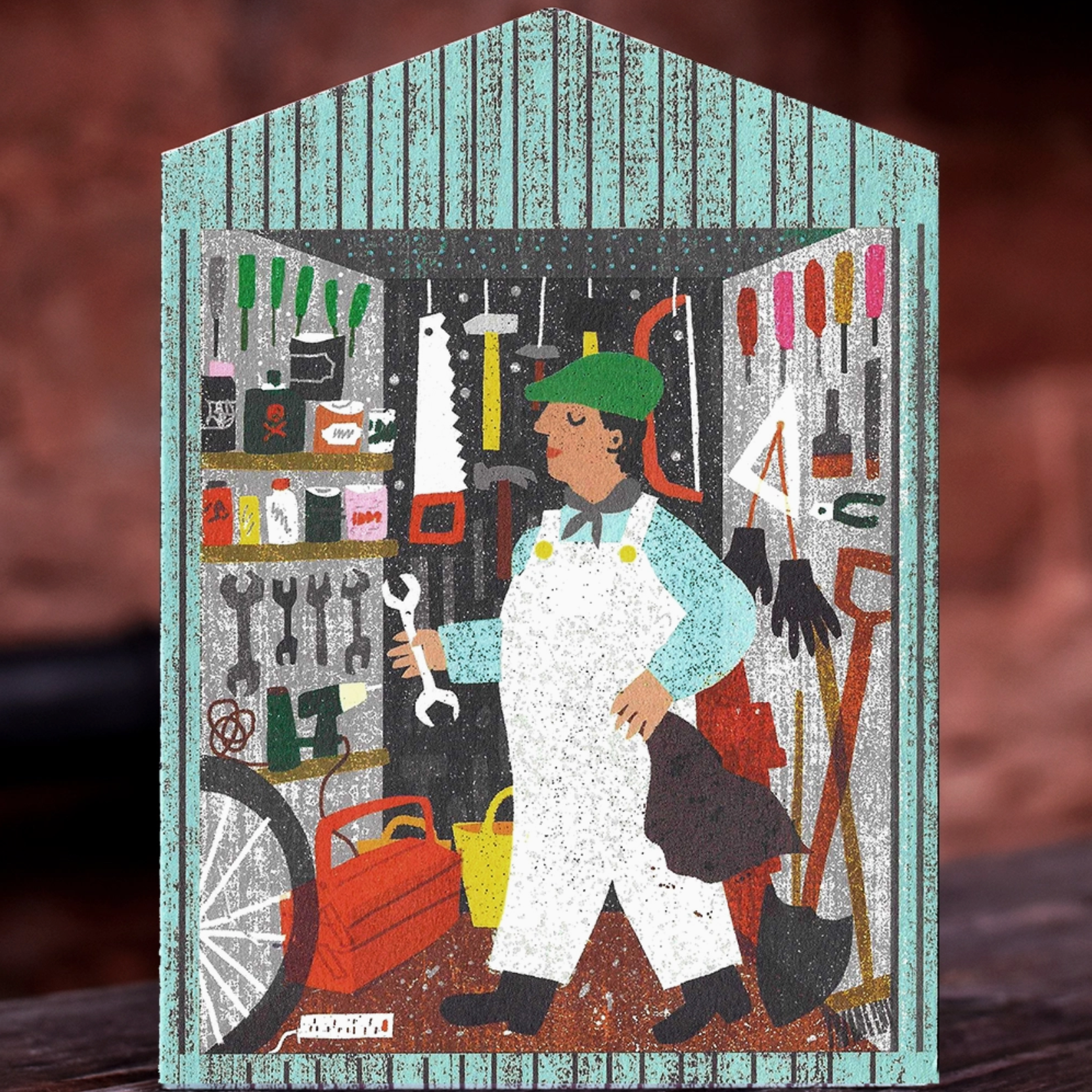 Tool Shed Greetings Card