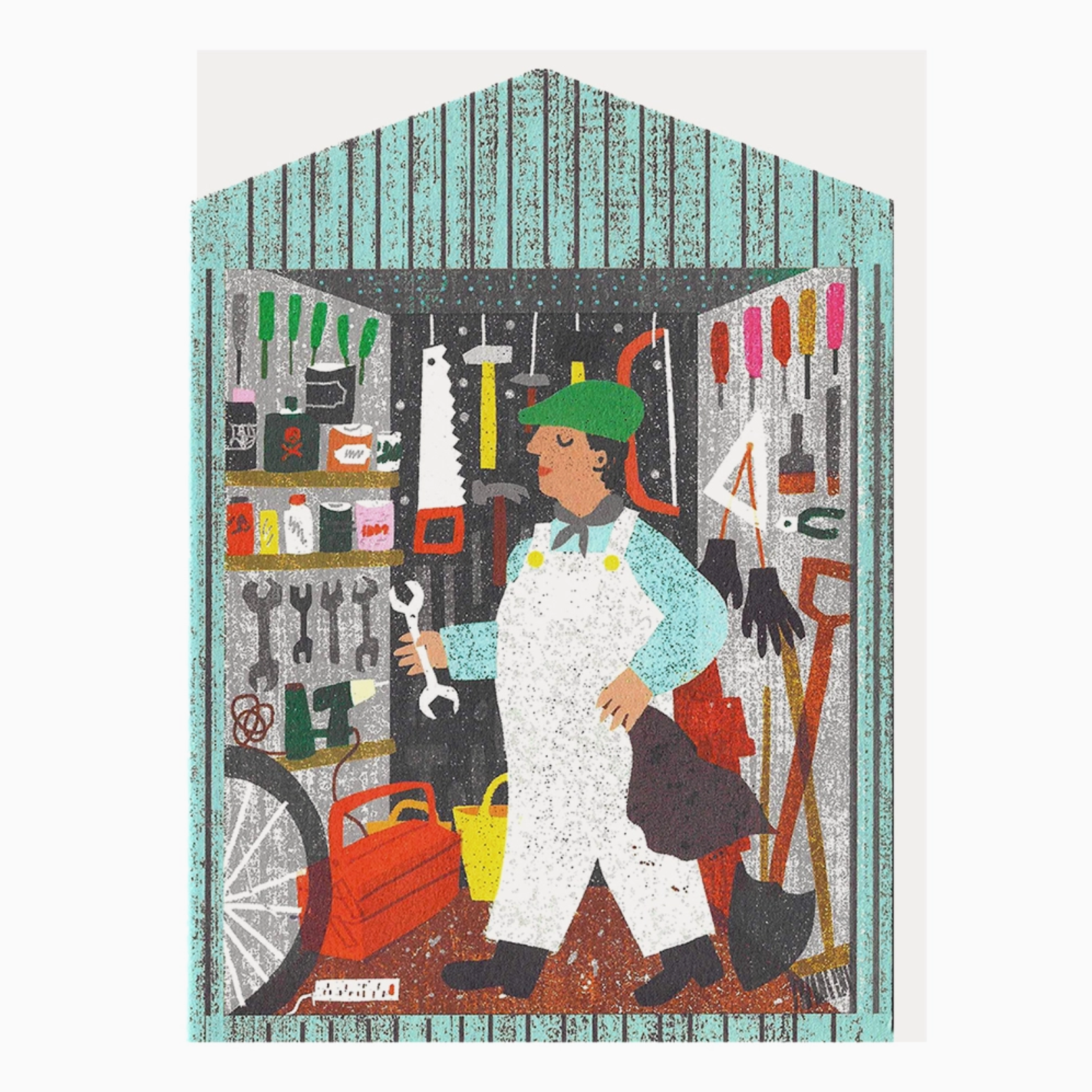 Tool Shed Greetings Card