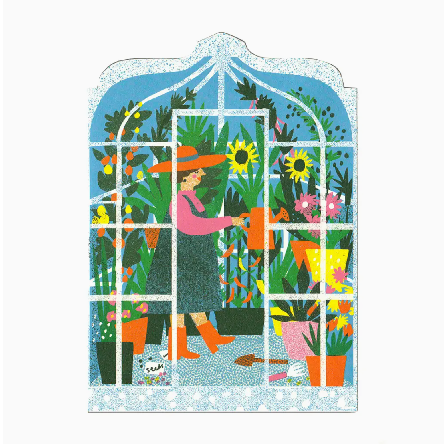 Greenhouse Greetings Card