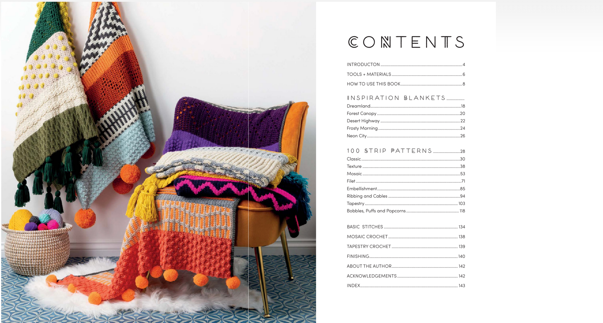 Mix and Match Modern Crochet Blankets