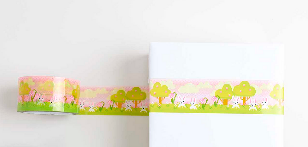 Adhesive Parcel Tape : Pixel Landscape