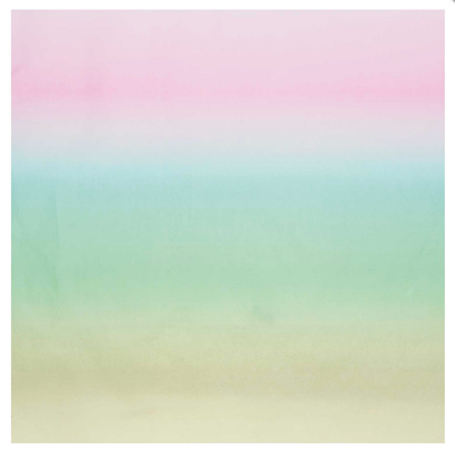 Ombre Tissue Gift Wrap : Turquoise Pink
