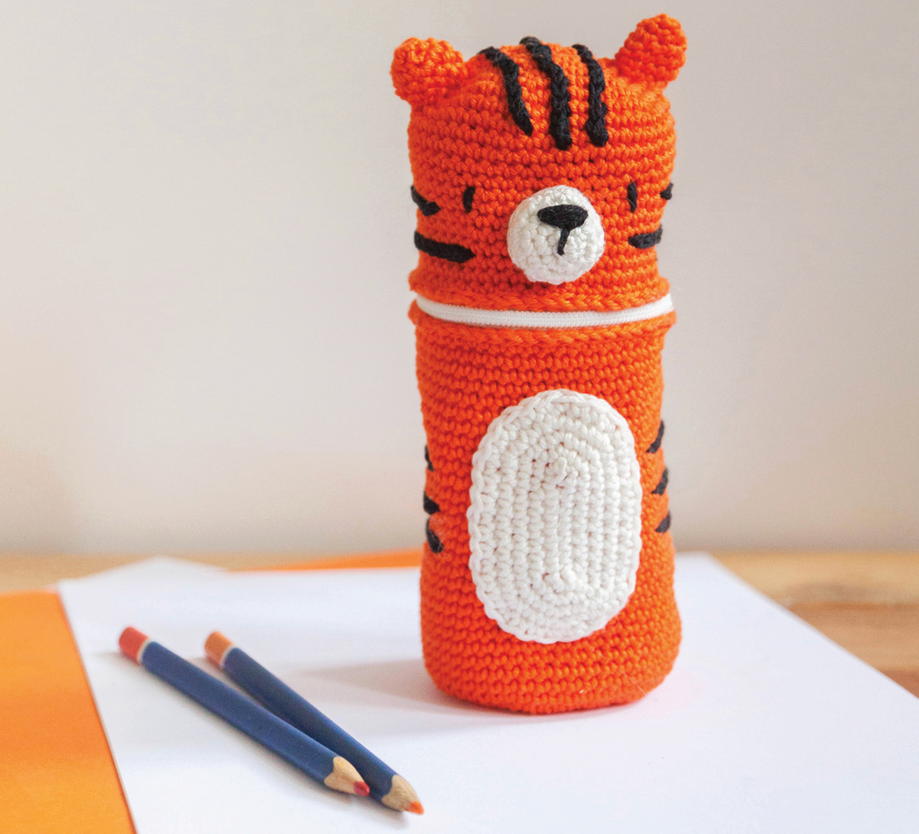 Crochet Kit Pencil Case : Tiger