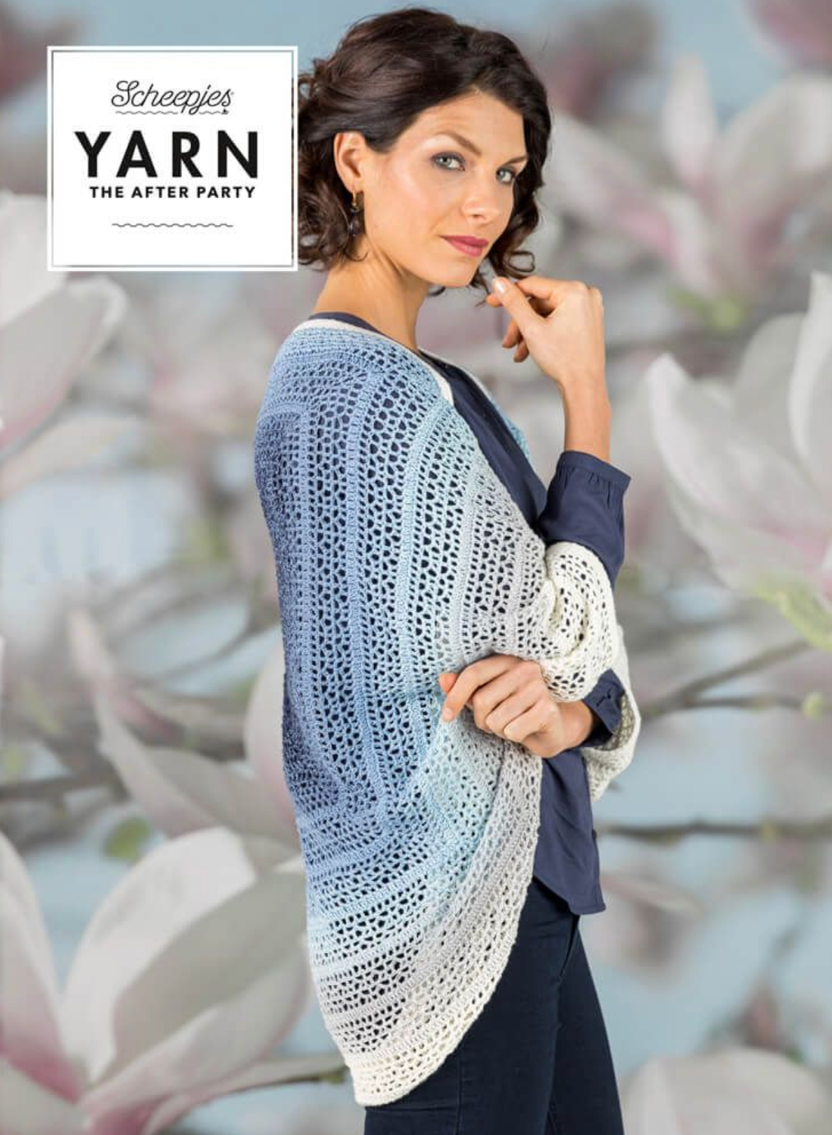 Crochet Kit : Indigo Shrug