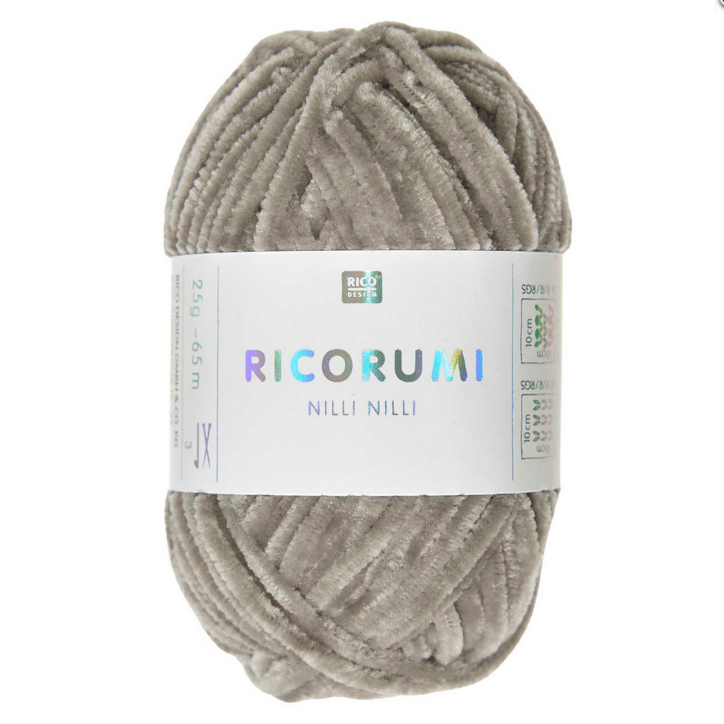 Ricorumi 25g Nilli Nilli Chenille : Beige Grey 022
