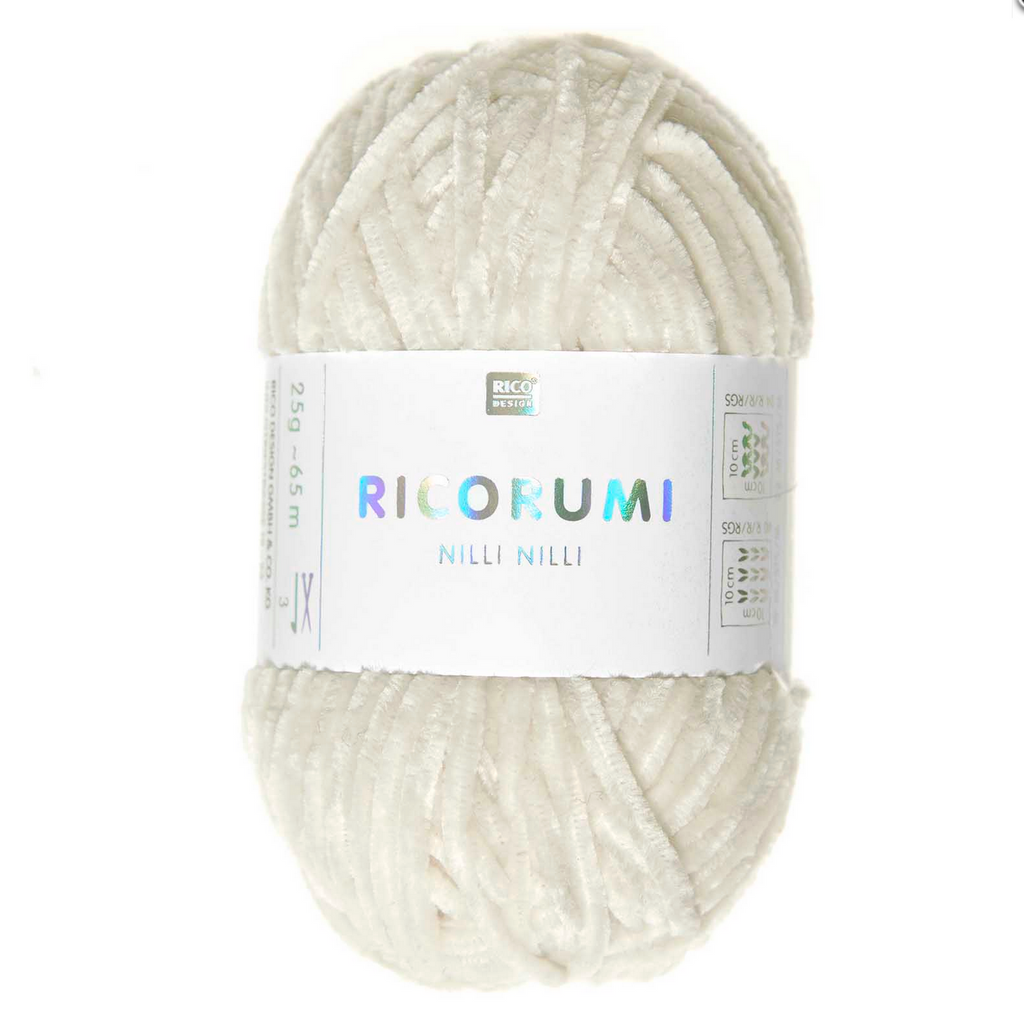Ricorumi 25g Nilli Nilli Chenille : Cream 002
