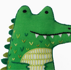 Alligator Plushie Embroidery Kit
