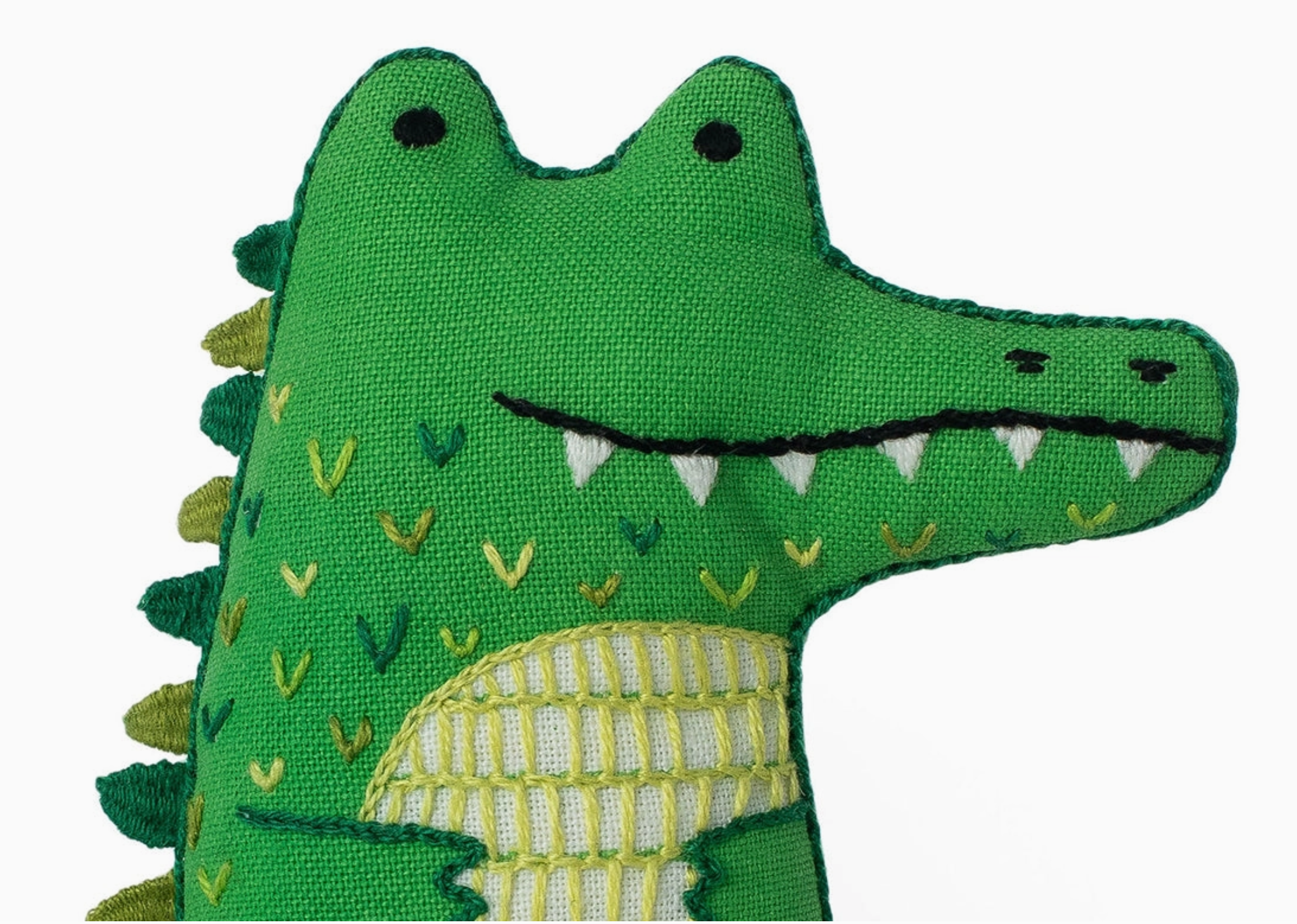 Alligator Plushie Embroidery Kit