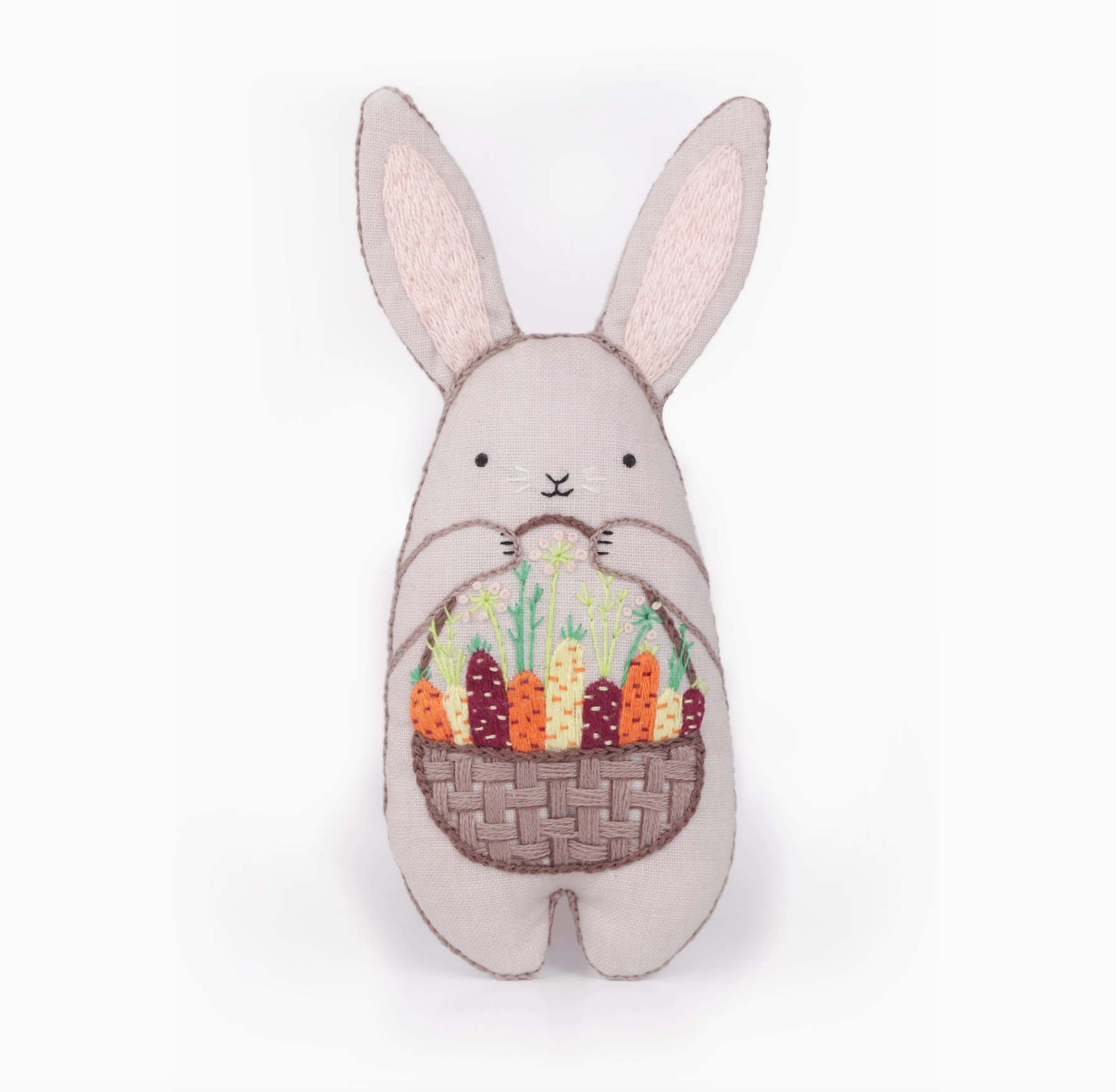 Bunny Plushie Embroidery Kit