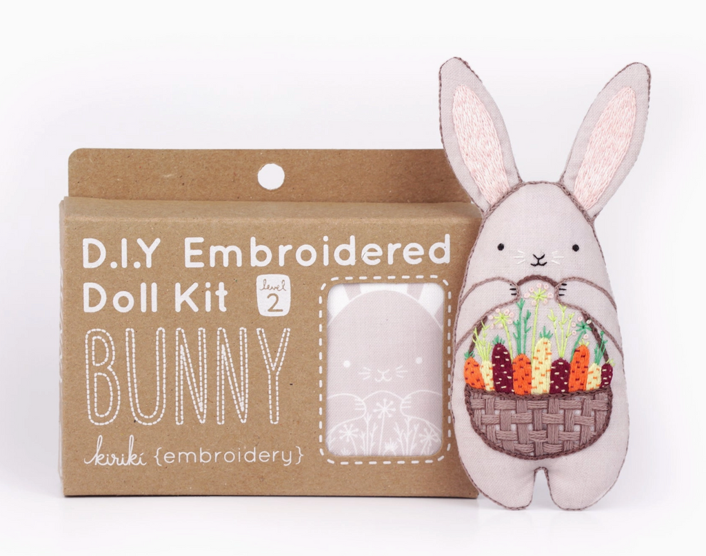 Bunny Plushie Embroidery Kit