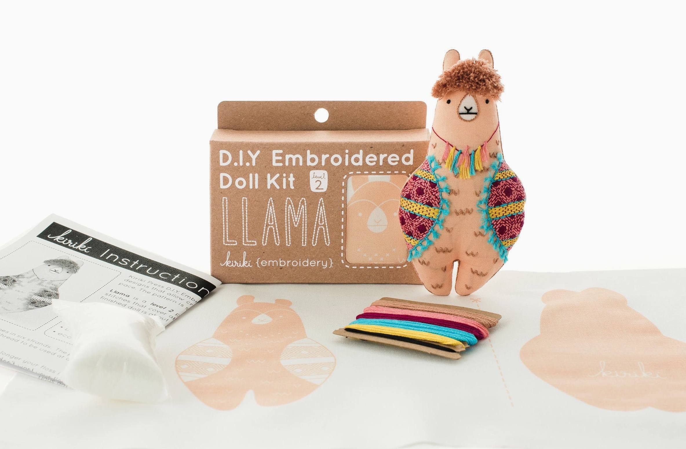 Llama Plushie Embroidery Kit