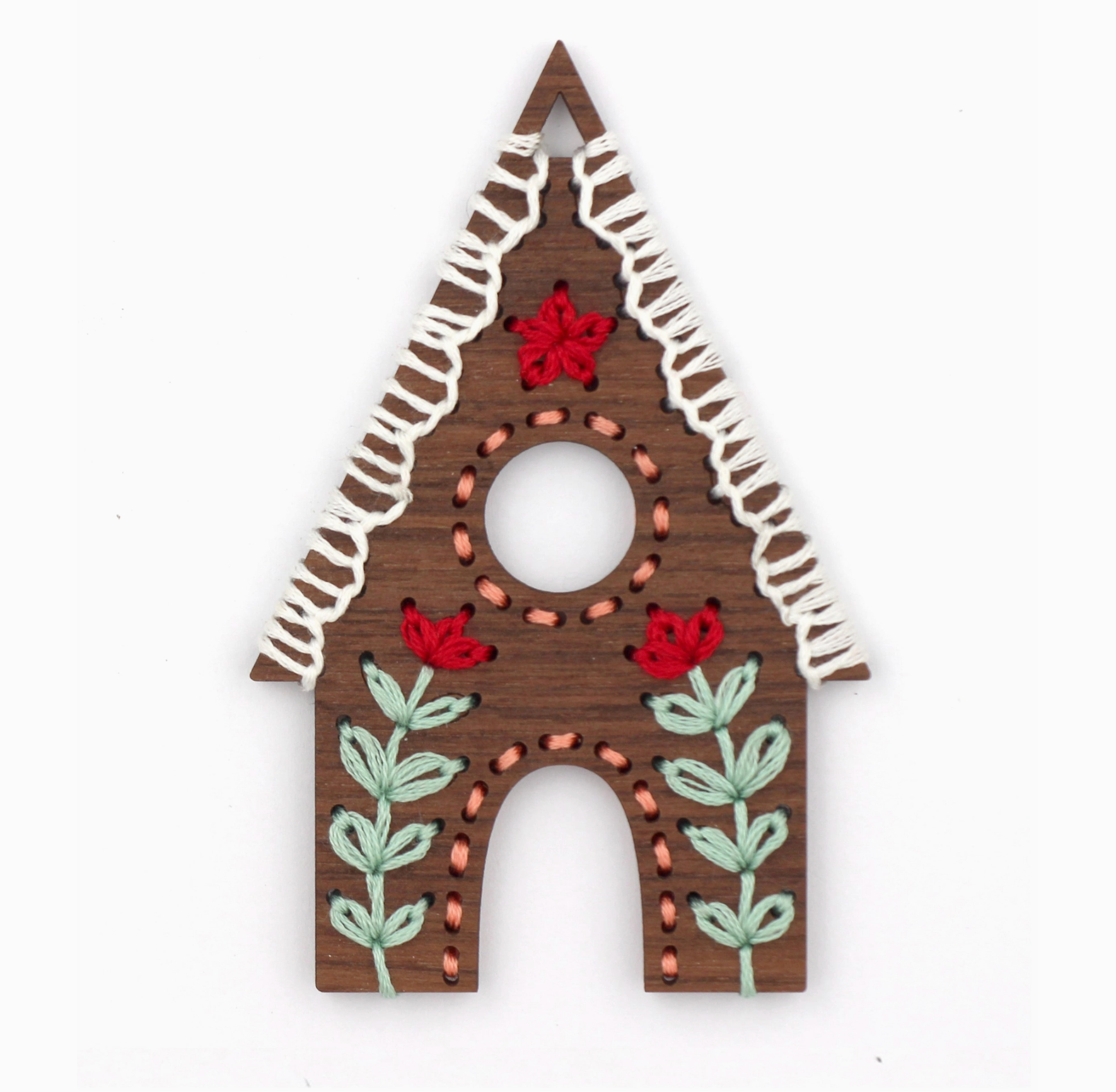 Gingerbread House : DIY Stitched Ornament Kit