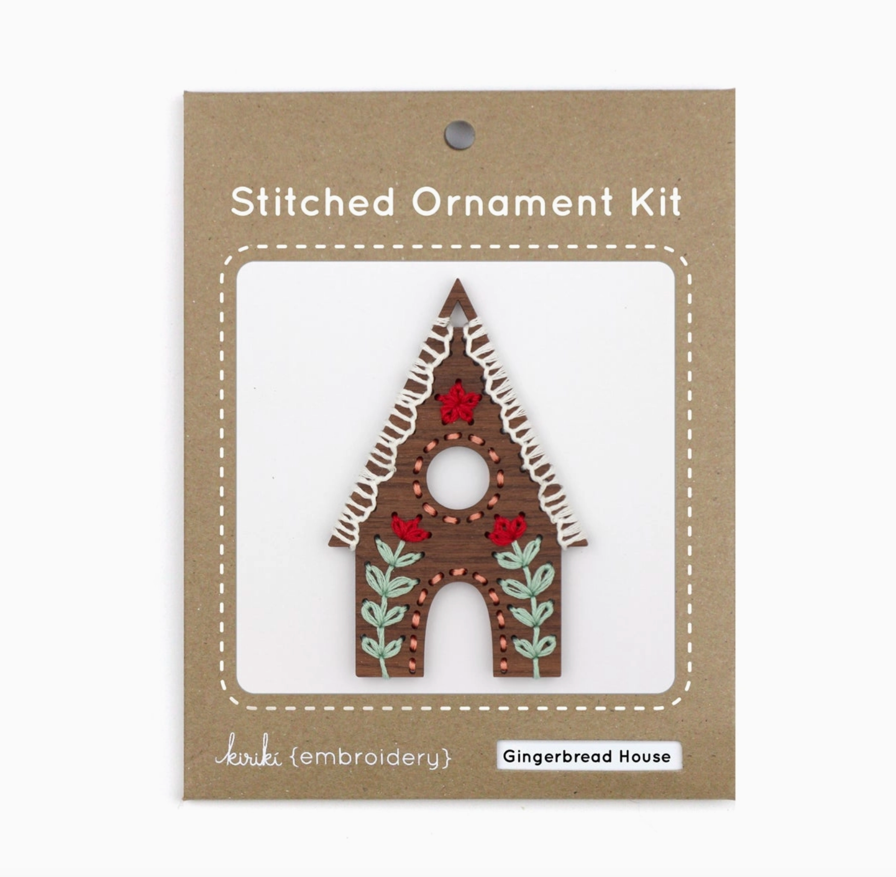 Gingerbread House : DIY Stitched Ornament Kit