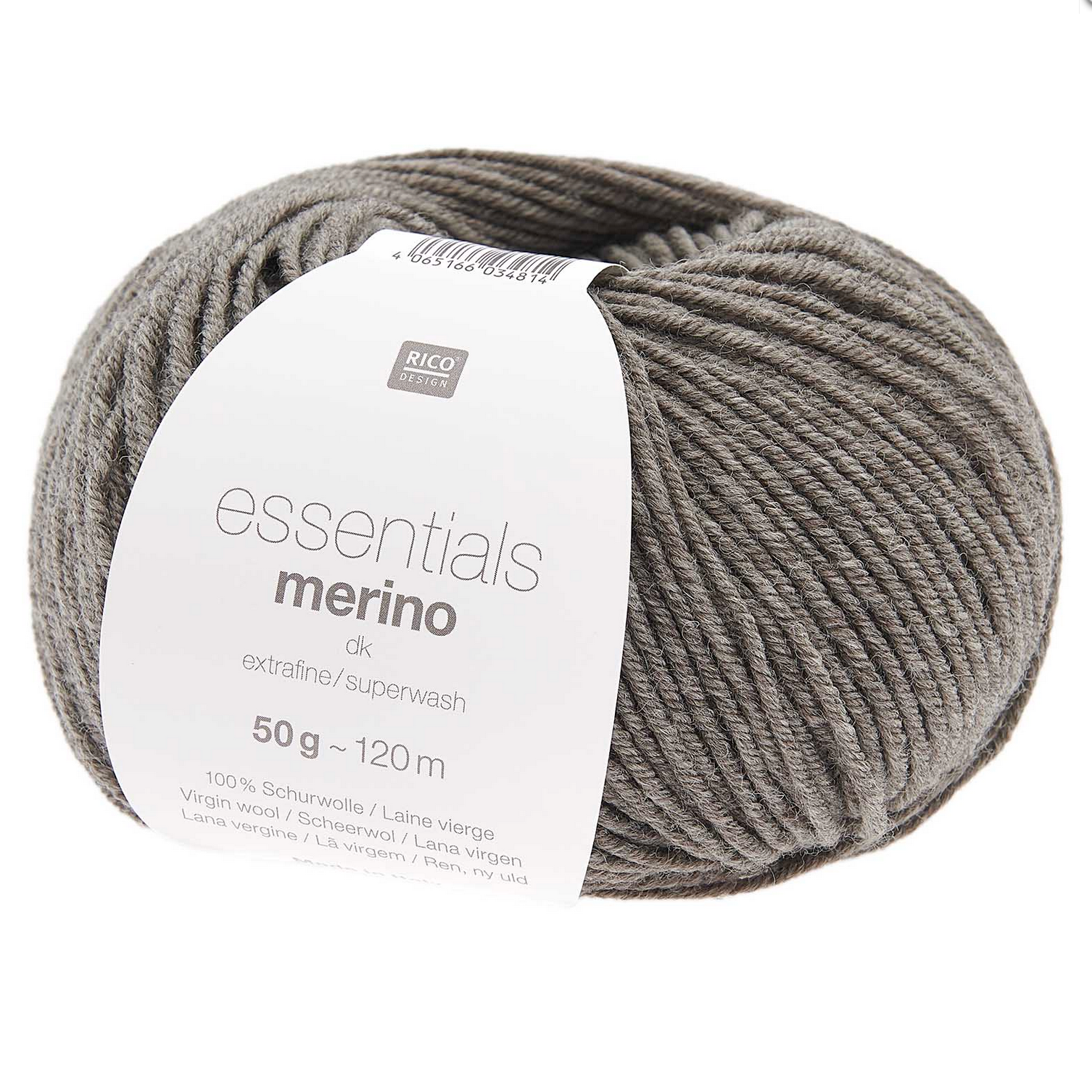 Rico Essentials Merino DK  102 Brown Melange