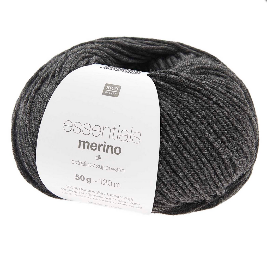 Rico Essentials Merino DK 104 Anthacite Melange