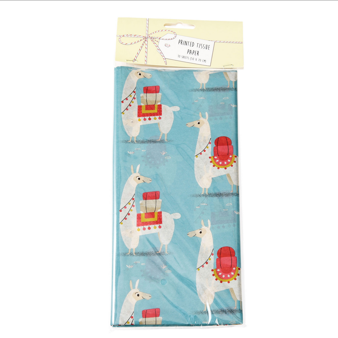 Tissue Paper : 10 sheets : Llamas